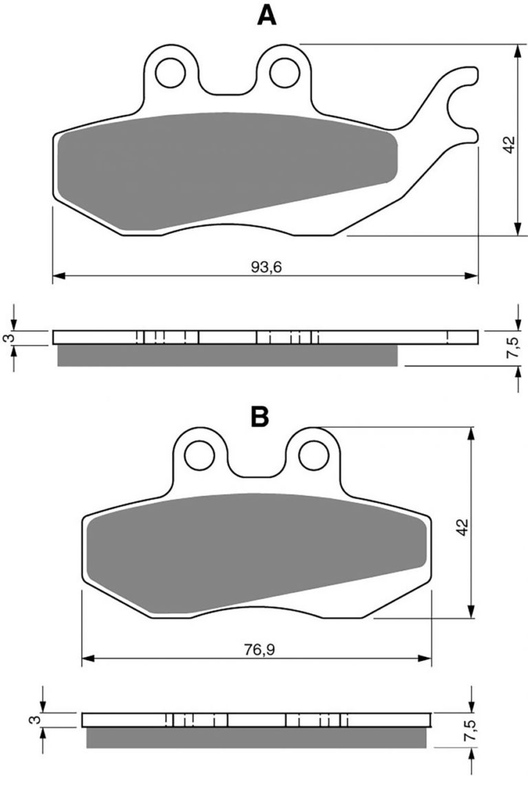 Goldfren AD215,FA374,FDB2147 for Motorbikes