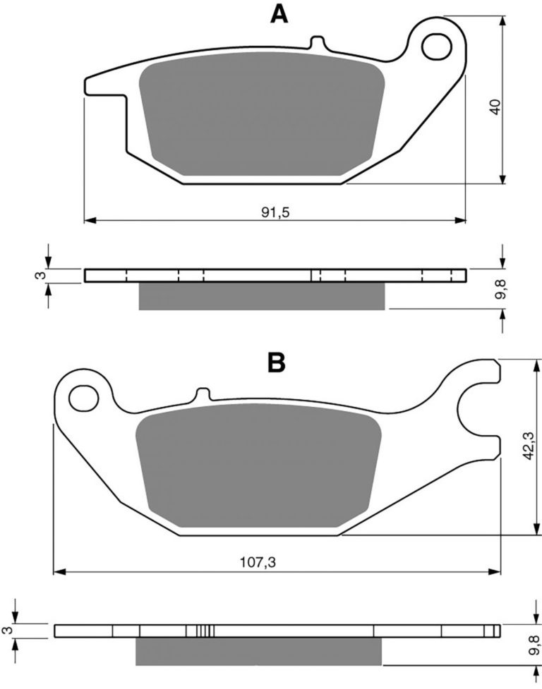 Goldfren AD221,FA343,SBS784,FDB2143,DP129 for Motorbikes