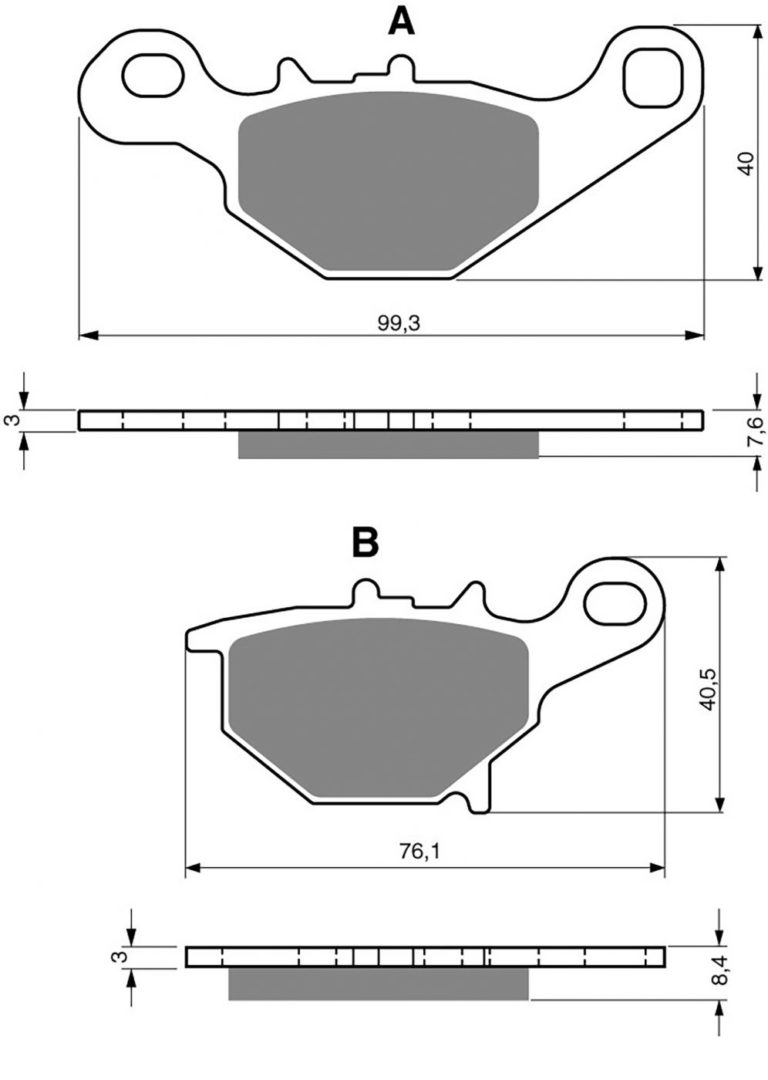 Goldfren AD226,FA401,VD358,SBS820,FDB2197,DP953 for Motorbikes