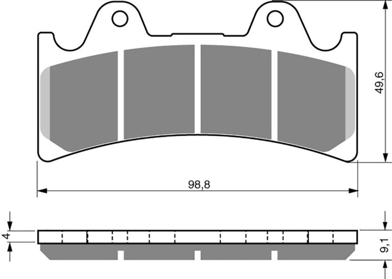 Goldfren AD227,FA243 Alcon,Jaybrake 6 Piston Race Caliper for Motorbikes