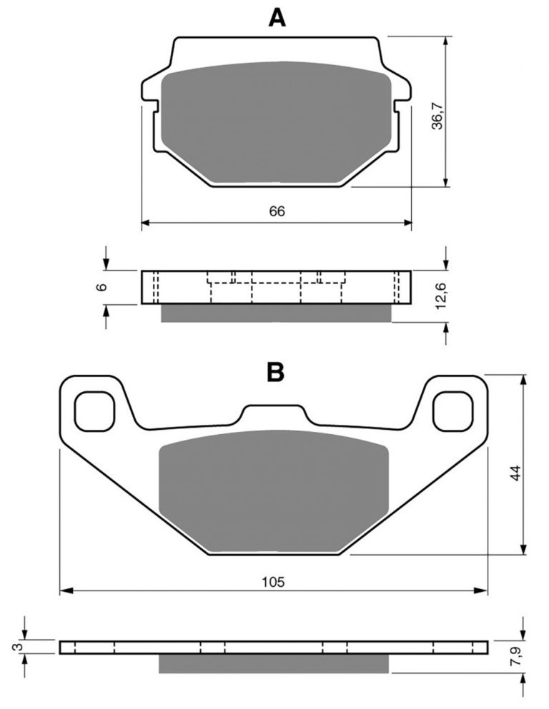 Goldfren AD237,FA297,VD9019,SBS745,FDB2129 for Motorbikes