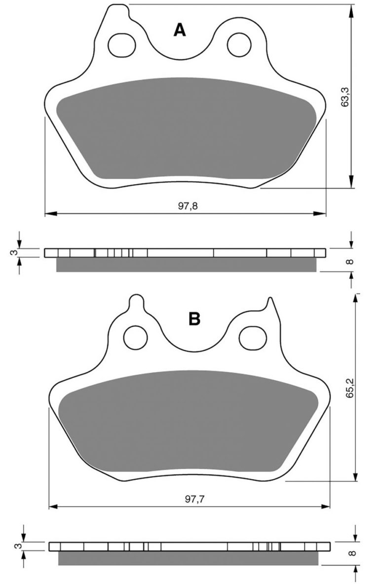 Goldfren AD244,FA434,V19033,SBS846,DP971 for Motorbikes