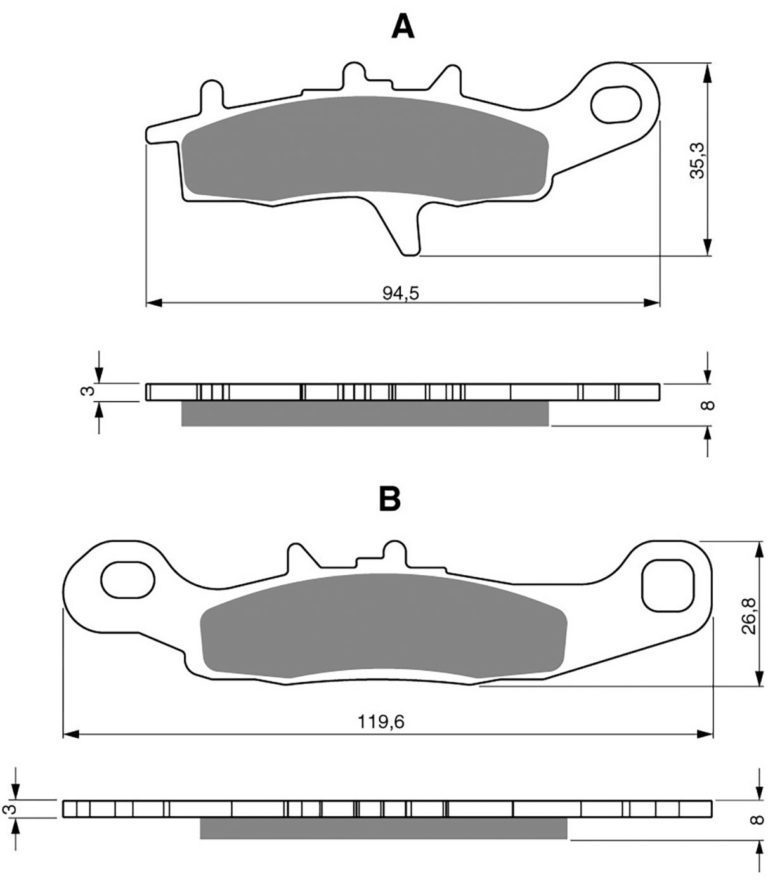 Goldfren AD245,FA342 for Motorbikes