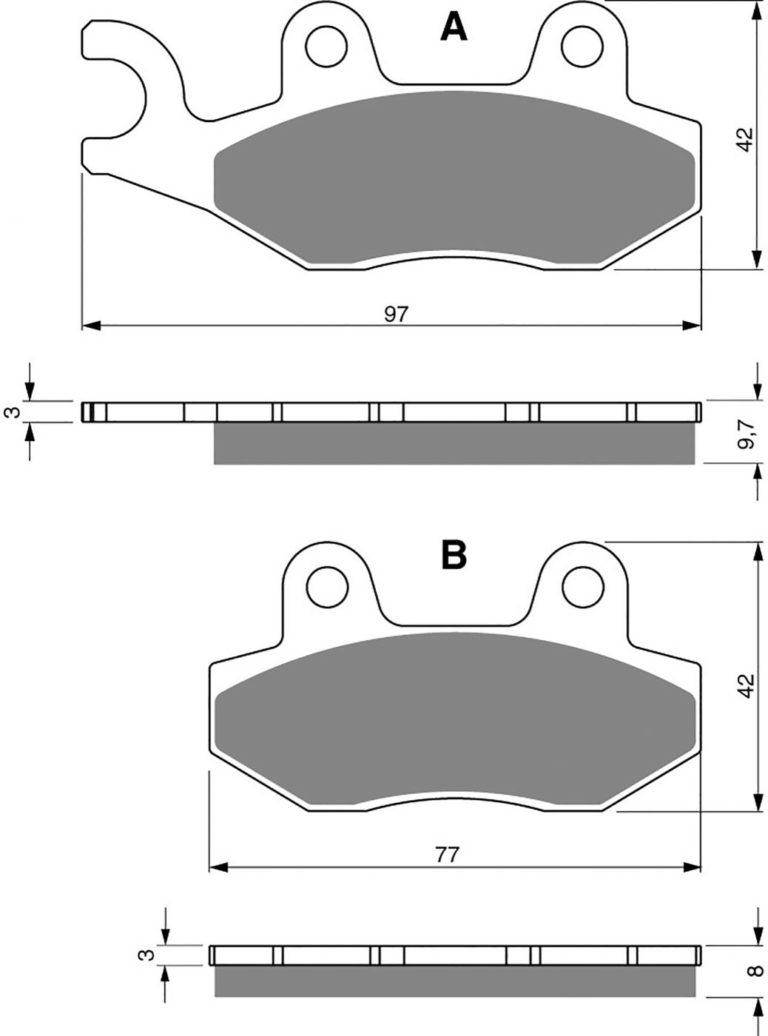 Goldfren AD247,FA214/2,VD340,SBS638,DP411 for Motorbikes