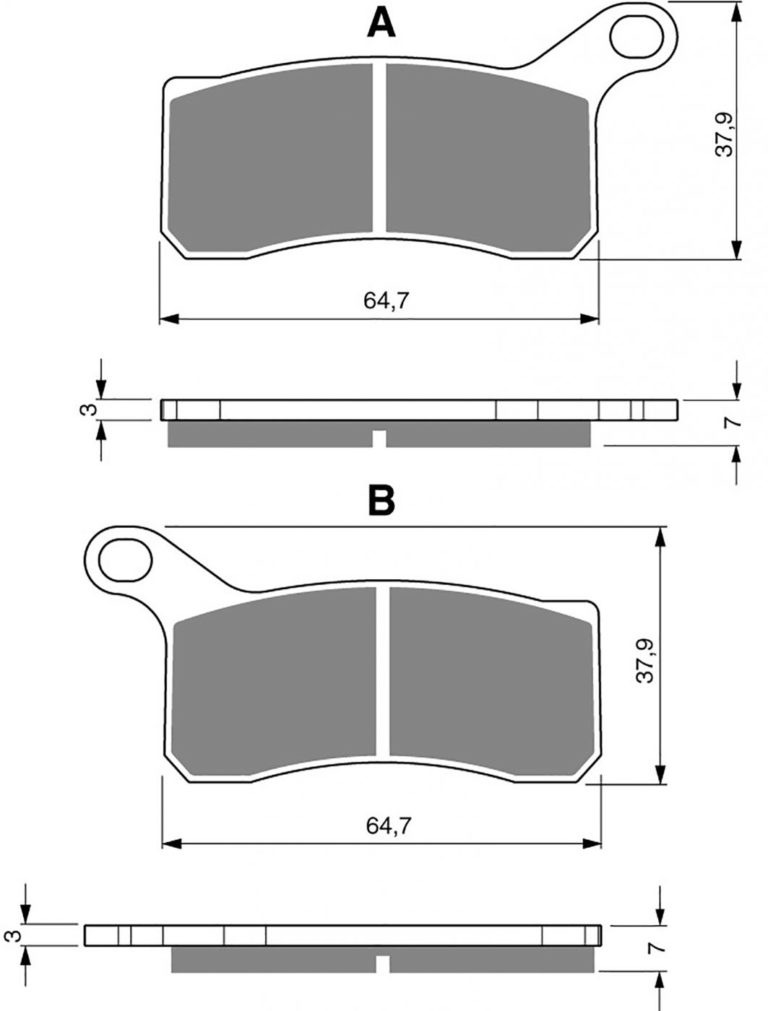 Goldfren AD261,FA462,SBS866,DP989 for Motorbikes