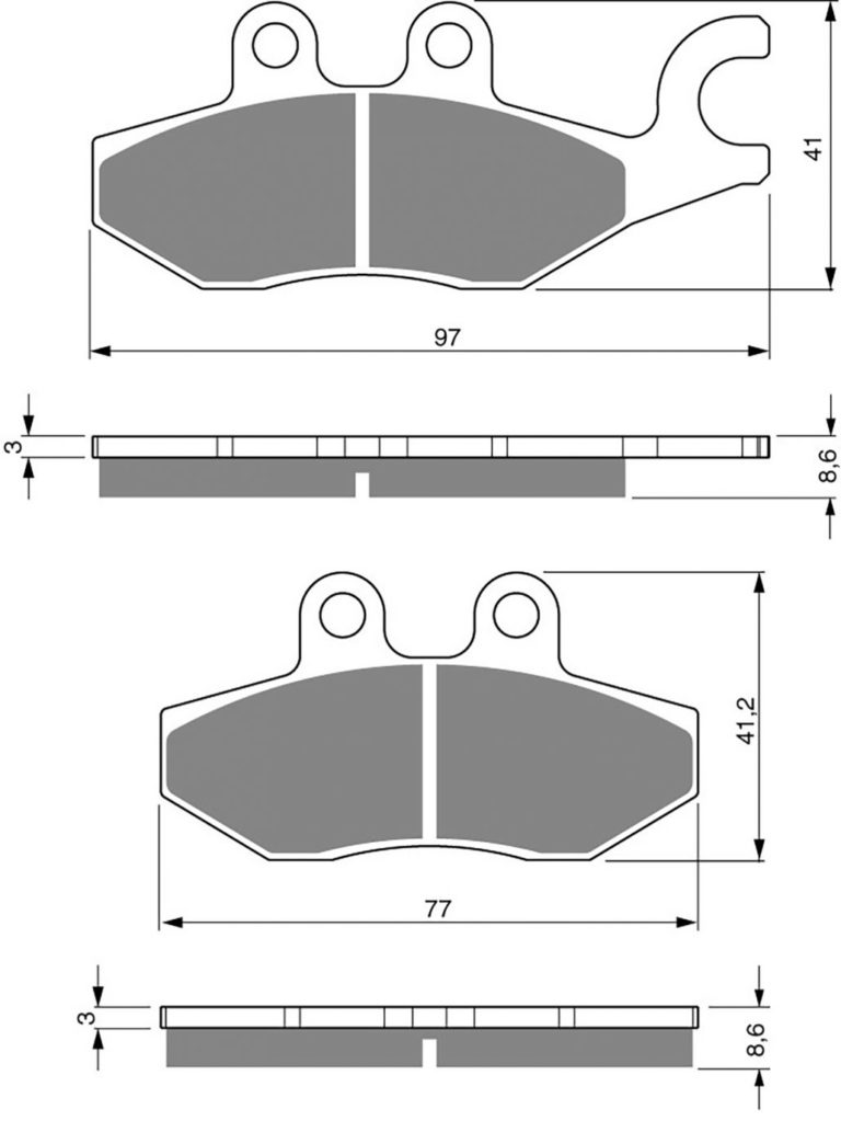 Goldfren AD266,FA418,SBS818 for Motorbikes