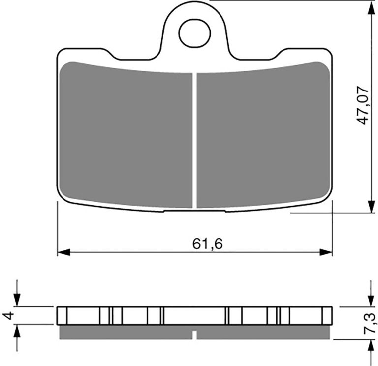 Goldfren AD269,FA454/4 Buell 1125R 08 Front Pads Nissin Caliper for Motorbikes