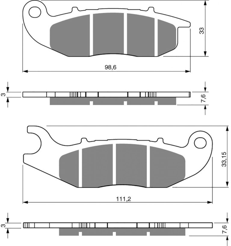 Goldfren AD278,FA465,SBS859,SFA693 PCX 18- for Motorbikes