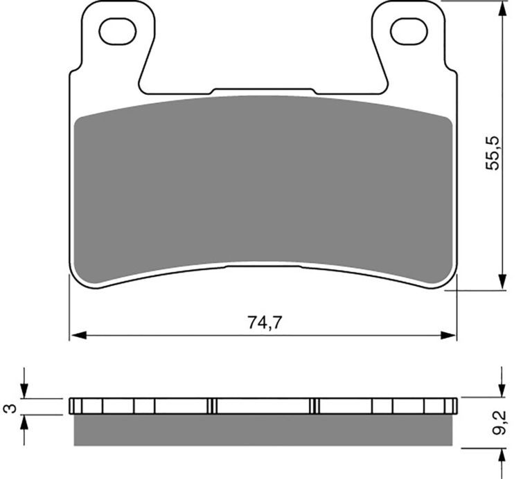 Goldfren AD279 as fitted to Harley Davidson XR1200 08-12 for Motorbikes