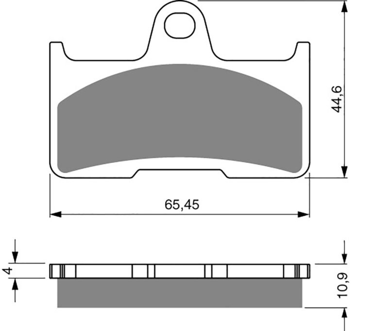 Goldfren AD281,FA344 as fitted to Yamaha YFM660 02-08 Rear for Motorbikes