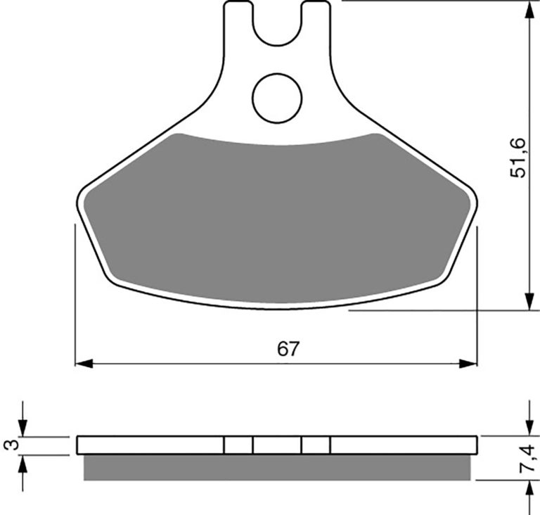 Goldfren AD291,FA468,DP991 Can-Am DS450,DS450X 08 Front for Motorbikes