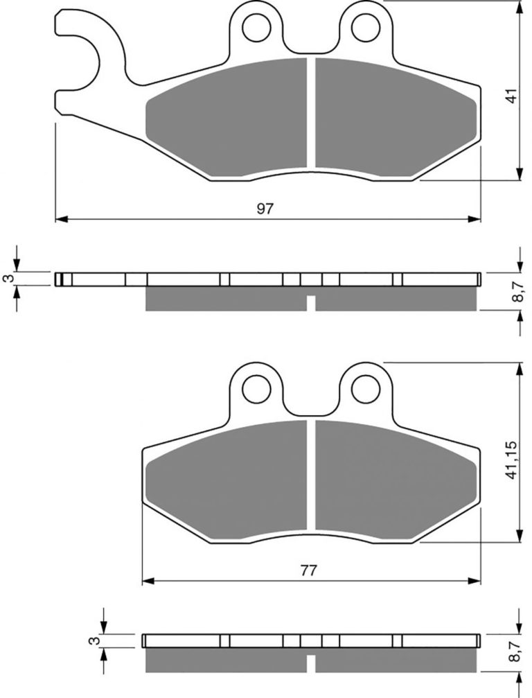 Goldfren S33-293,FA353 for Motorbikes