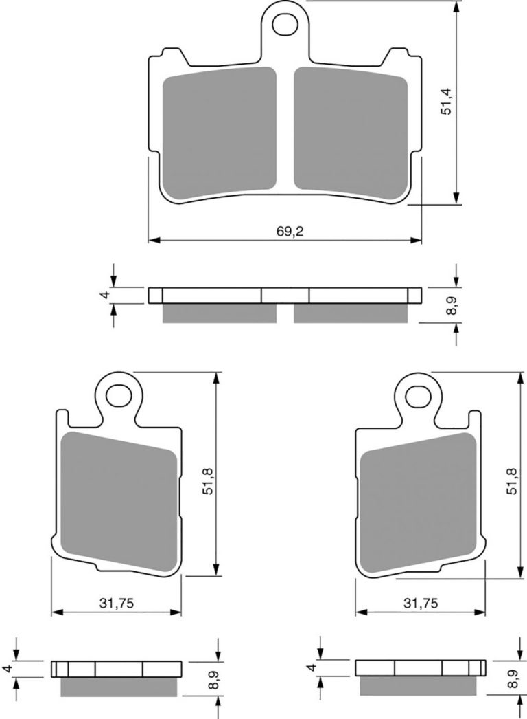 Goldfren AD298,FA499/4,VD179,SBS869 for Motorbikes