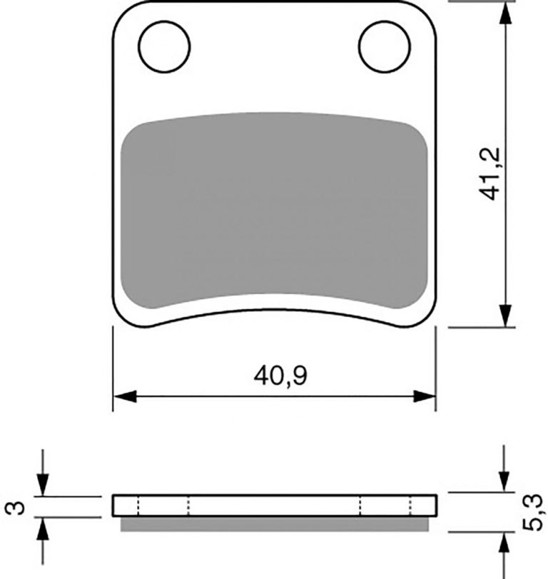 Goldfren AD303 (5.3mm) FA257/2 for Motorbikes