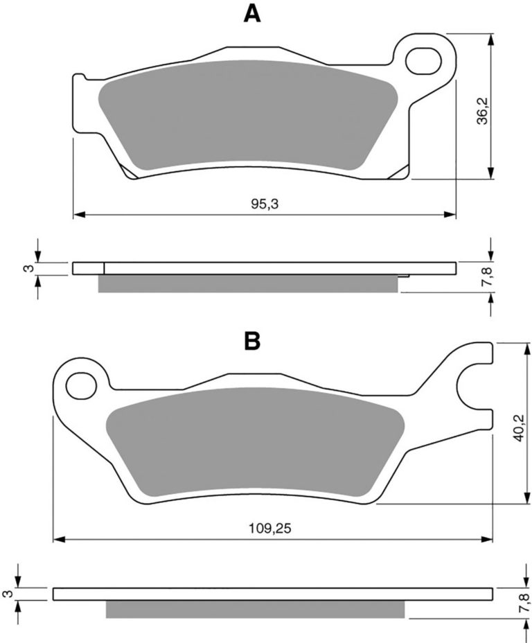 Goldfren AD309,FA618 as fitted to Can Am’s for Motorbikes