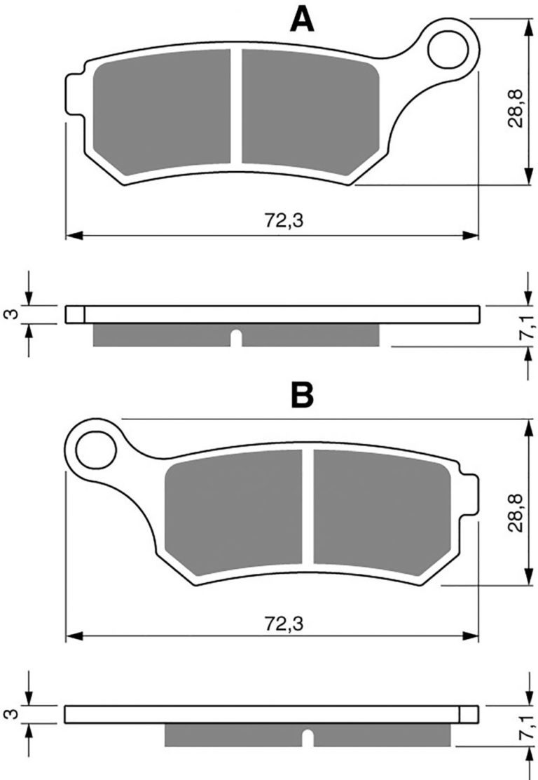 Goldfren AD319 as fitted to Cobra CX65 Front 2013- for Motorbikes