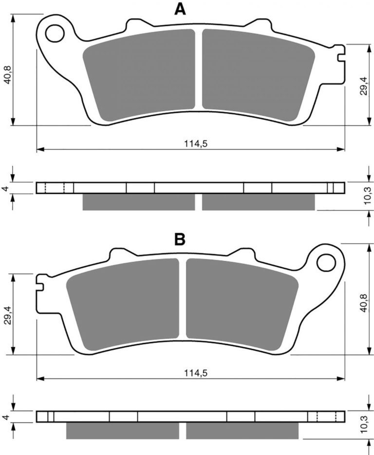 Goldfren AD327,FA261/2 as fitted to rear on GL1800 Gold Wing Honda GL1800 2001-