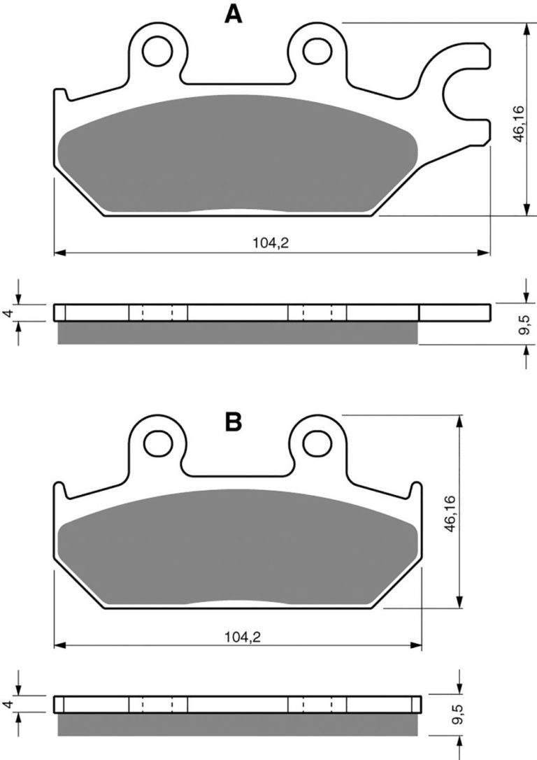 Goldfren AD345,FA642 for Motorbikes