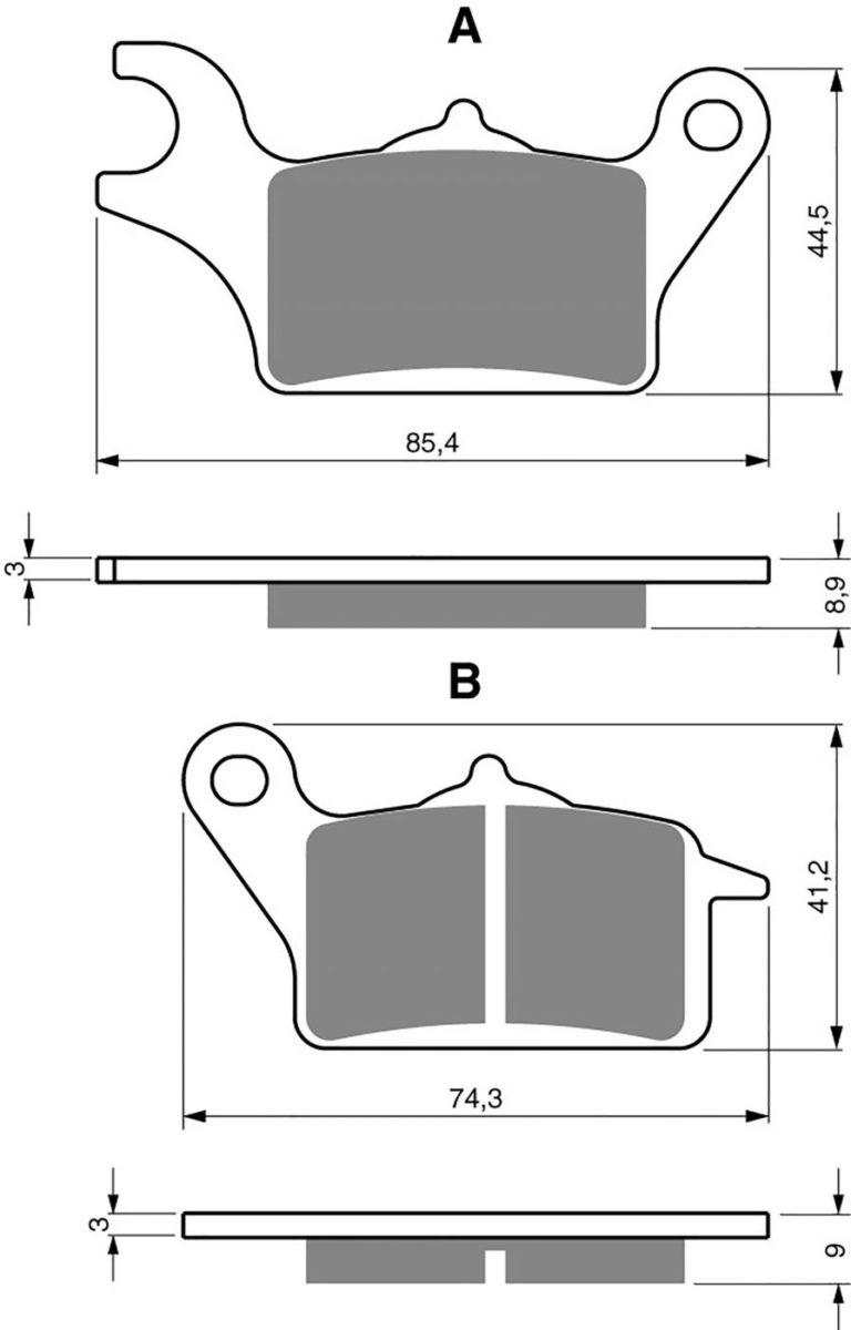 Goldfren AD358,SFA652 for Motorbikes