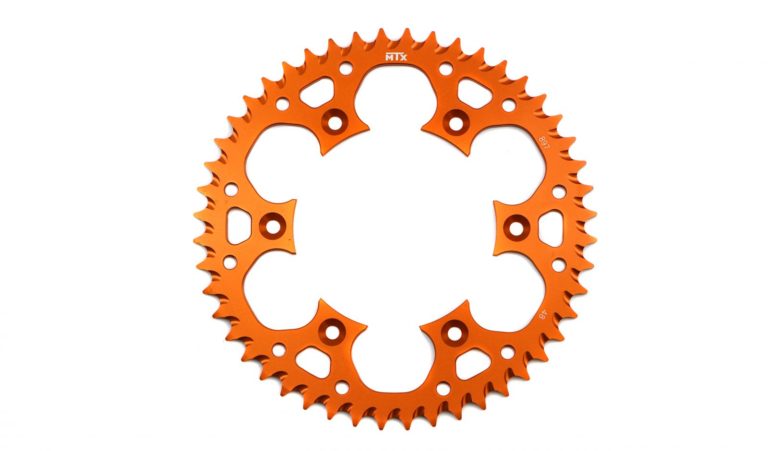 MTX Zero Alu 897-48 Rear Sprocket fits Orange KTM EXC 125, LC2 125 Motorbikes