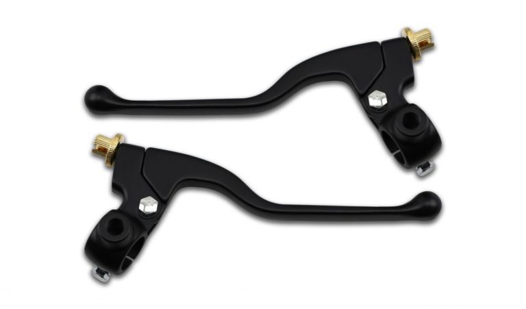 Lever Assembly Black With Mirror Boss Replacement Levers 215055H for Motorbikes