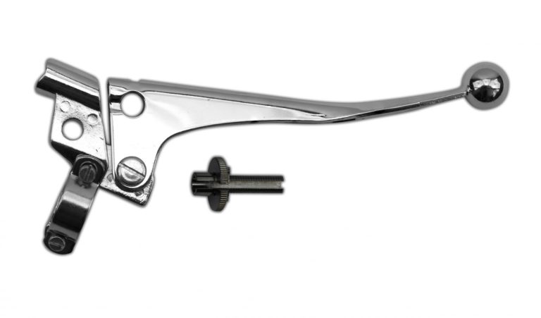 Lever Assembly Chrome Right Hand British Style 7/8” for Motorbikes