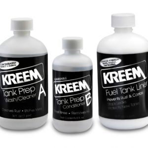 Kreem 3 Stage Fuel Tank Liner Kit, Removes Rust, Preps Tank & Protects