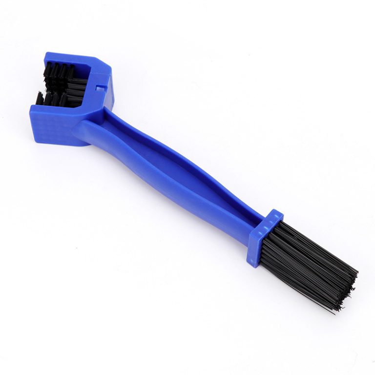 Motorcycle chain brush cleaner