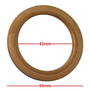 Exhaust Gasket Copper OD 56mm, ID 42mm, Thickness 4mm